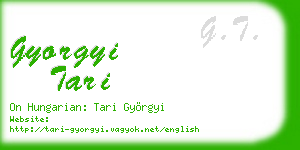 gyorgyi tari business card
